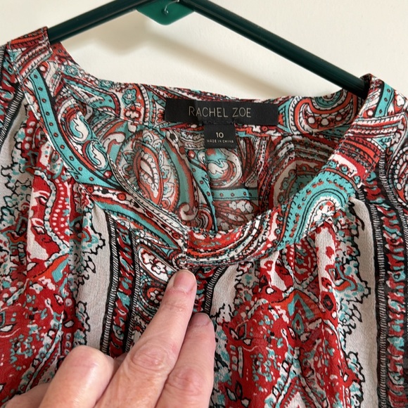 Rachel Zoe Silk Peasant Blouse - Picture 7 of 11